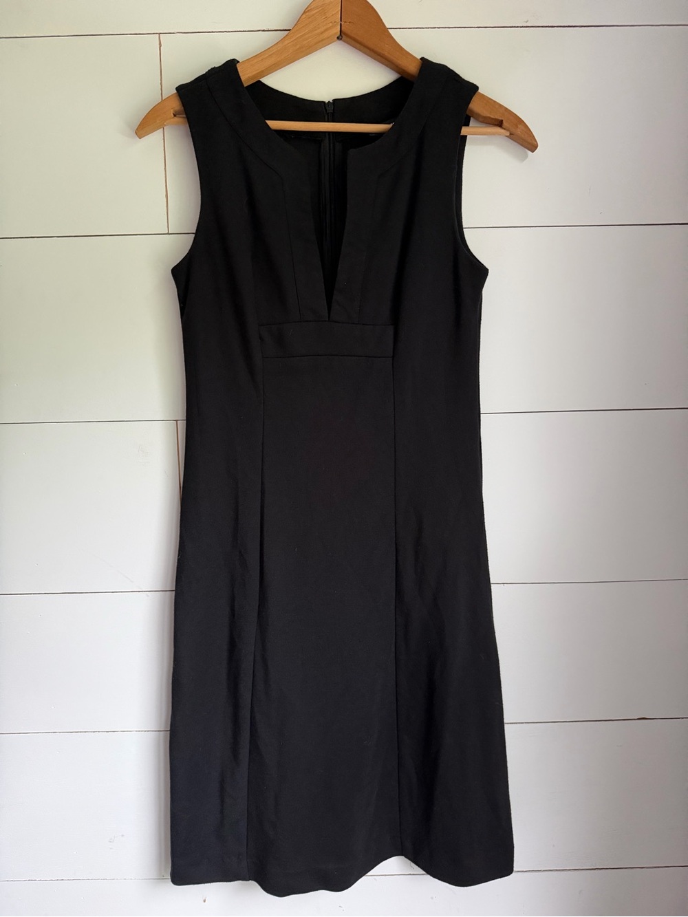 Sinéquanone Classic Black Sleeveless Sheath Dress Made in Paris
